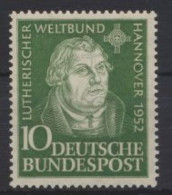 Bundesrepublik Luther Weltbund Hannover Luxus Postfrisch MNH Kat.-Wert 15,00 - Ungebraucht