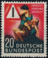 Bundesrepublik 162 BRD Verkehrsunfall-Verhütung Postfrisch MNH Kat.-Wert 18,00 - Unused Stamps