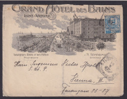 Venedig Italien Schön Illustrierter Hotel Brief Des Baines Nach Wien Österreich - Gebraucht