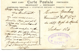 Cpa - Puys - Le Camp De César - Cachet Dépot D'éclopés Dieppe - 1915 - Military Postmarks From 1900 (out Of Wars Periods)