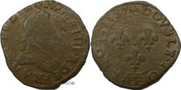 France - Royaume - Henri III - Double Tournois, 2e Type De Dijon, 1587 - Roy0164 - 1574-1589 Henry III