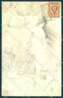 Artist Signed ED Lady Nymph Fantasy Viennoise Art Nouveau Postcard VK9399 - Sonstige & Ohne Zuordnung