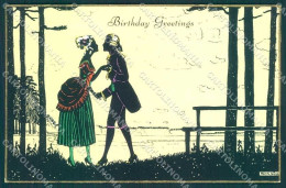 Artist Signed MG Grosze Manni Lady Silhouette WSSB Serie 5712 Postcard VK9370 - Autres & Non Classés