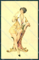 Artist Signed Penot Risque Lady Cabinet De Toilette Serie 28-2 Postcard VK9374 - Autres & Non Classés