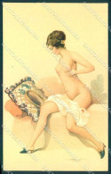 Artist Signed Penot Risque Lady Cabinet De Toilette Serie 28-4 Postcard VK9375 - Autres & Non Classés