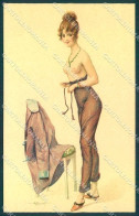 Artist Signed Penot Risque Lady Cabinet De Toilette Serie 28-5 Postcard VK9376 - Autres & Non Classés