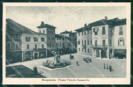 Vercelli Borgosesia Piazza Vittorio Emanuele Cartolina RB6432 - Vercelli