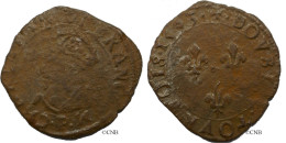 France - Royaume - Charles X, Cardinal De Bourbon - Double Tournois, Type De Dijon, 1593 - Roy0165 - 1589-1610 Henri IV Le Vert-Galant