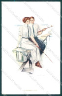 Artist Signed Underwood Lady A Fisherman S Luck Serie 782 Postcard VK9427 - Autres & Non Classés