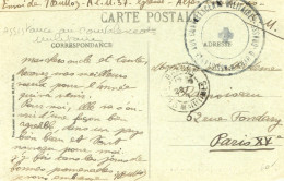 Cpa - Grasse - Vue Prise Entre Les Oliviers- Cachet Oeuvre D'assistance Aux Convalescents Militaires - Sellos Militares Desde 1900 (fuera De La Guerra)