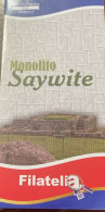 PN) 2023 PERU, SAYWITE MONOLITH, PHILATELIC EDITION, FDB XF - Peru