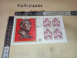 HB12686 FDC FILIGRANO TIMBRO ANNULLO LASTRA A SIGNA 1973 I° CENTENARIO NASCITA DI ENRICO CARUSO - FDC