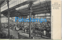 227189 ARGENTINA BUENOS AIRES INTERIOR MARKET MERCADO DE ABASTOS PROVEDOR POSTAL POSTCARD - Argentinië