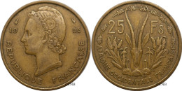 Afrique Occidentale Française - Colonies Françaises - 25 Francs 1956 - TTB/XF45 - Mon6234 - Afrique Occidentale Française