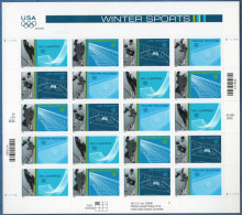 USA 2002 Olympic Wintergames Salt Lake City Fullsheet 5*4 Values MNH Ski Jump, Snowboard, Ice Hockey, Figure Skating - Winter 2002: Salt Lake City