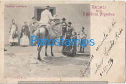 227194 ARGENTINA BUENOS AIRES COSTUMES SELLER VENDEDOR AMBULANTE POSTAL POSTCARD - Argentinië