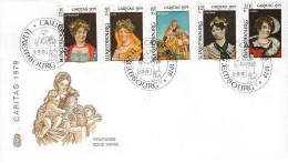 Luxembourg - Luxemburg -  Enveloppe  1979      Caritas   Peintures Sur Verre - Oblitérés