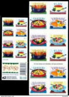 7676  South & Central América Meals - Aliments - United States - 20 Stamps Booklet - MNH - 9,50 - Food