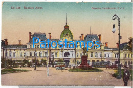 227203 ARGENTINA BUENOS AIRES STATION TRAIN ESTACION DE TREN CONSTITUCION & TRANVIA TRAMWAY POSTAL POSTCARD - Argentine