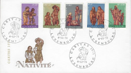 Luxembourg - Luxemburg -  Enveloppe  1971      Caritas   NATIVITÉ - Oblitérés