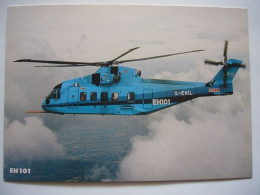Avion / Airplane / AGUSTA / Helicopter / EH 101 / Stamp Milano Centro : 6.6.1990 - Helicópteros