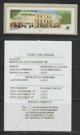 Atm, NABANCO, Lettre Verte, DD 1.29,plus Reçu, Hotel De Ville, Salon De Provence, 4 Avril 2024, Salon Phil. De Printemps - 2010-... Illustrated Franking Labels