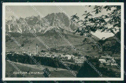 Belluno Cortina D'Ampezzo Monte Cristallo Foto Zardini Cartolina RB6593 - Belluno