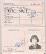 CANADA -1976 PASSPORT - PASSEPORT - ESTONIA Born Lady - PASSPORT With The 2 Names The Old ESTONIAN And The New CANADIAN - Historical Documents