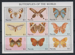 Nevis - 1997 - Butterflies Of The World - Yv 1020/28 - Butterflies