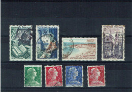 FRANCE - 1954 - 1959 - Y&T N° 971 - 973 - 978 - 1010 - 1011 - 1011B - 1011C 72684 - Usati