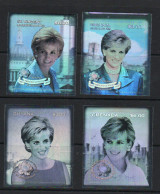 PRINCESS DIANA -1997- HOLOGRAMS FOR GUYANA, GRENADA,GRENS AND ST VICNENT Mnh - Familias Reales