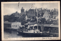 Deustchland - Lübeck - Burg Mit Burgtor Und Hafen - Lübeck