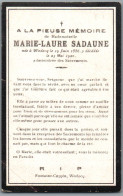 Bidprentje Wodecq - Sadaune Marie Laure (1886-1920) - Devotion Images