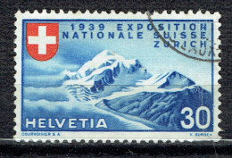 Exposition Nationale De Zurich : Pic Roseg Et Séracs Du Glacier De La Scherva (en Français) - Oblitérés