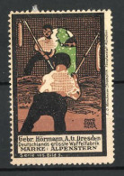 Künstler-Reklamemarke Otto Obermeier, Waffelfabrik Gebr. Hörmann, Dresden, Ausmisten Des Stalles  - Cinderellas