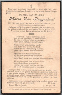 Bidprentje Wolvertem - Van Buggenhout Maria (1921-1937) - Andachtsbilder