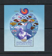 OLYMPICS - HUNGRAY - 1988 - SEOUL OLYMPICS / TENNIS   SOUVENIR SHEET S MINT NEVER HINGED  - Sommer 1988: Seoul