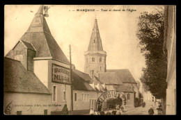 62 - MARQUISE - TOUR ET CHEVET DE L'EGLISE - BRASSERIE MULLE - BIERE - Marquise