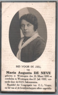 Bidprentje Wontergem - De Neve Maria Augusta (1890-1937) - Devotion Images