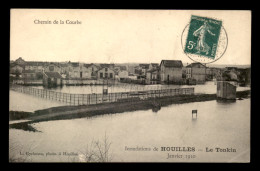 78 - HOUILLES - INONDATIONS DE 1910 - LE TONKIN CHEMIN DE LA COURBE - Houilles