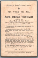 Bidprentje Wontergem - Verstraete Marie Therese (1841-1935) - Andachtsbilder