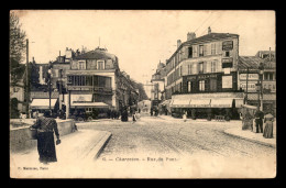 94 - CHARENTON-LE-PONT - RUE DU PONT - CAFE DE LA TERRASSE - CAFE DU REVEIL MATIN - Charenton Le Pont