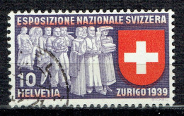 Exposition Nationale Zurich : Représentants Corporations Apportant à L'exposition Produits De Leur Travail (en It) - Used Stamps