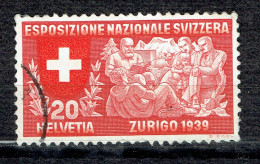 Exposition Nationale De Zurich : Allégorie De L'effort Spirituel Du Peuple Suisse (en Italien) - Used Stamps