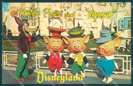 TV USA California Anaheim Three Pigs Disneyland Cartolina Postcard TW1937 - Publicité