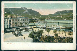 Como Città Piazza Cavour Battello Cartolina RB6634 - Como