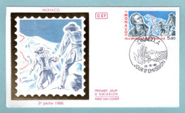 FDC Monaco 1986 - Bicentenaire 1ére Ascension Du Mont Blanc - YT 1556 - FDC