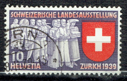 Exposition Nationale Zurich : Représentants Corporations Apportant à L'exposition Produits De Leur Travail (en All) - Used Stamps