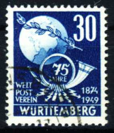 FRANZ. ZONE WTTBG Nr 52 Gestempelt Gepr. X32F69E - Württemberg