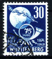FRANZ. ZONE WTTBG Nr 52 Gestempelt Gepr. X32F682 - Württemberg